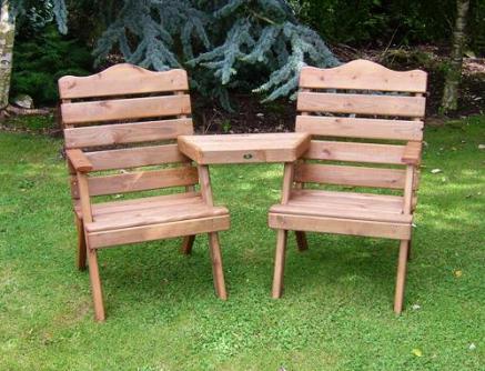 Wooden Conversation Seats