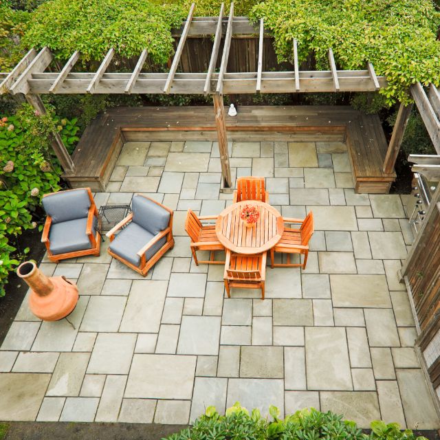 Clean & Tidy Patio With Furniture