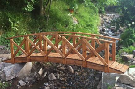 Wooden Garden Bridge