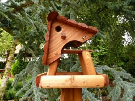 Wooden Bird Table