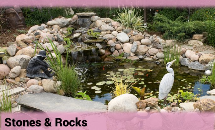 Pond Surrounded By Rocks