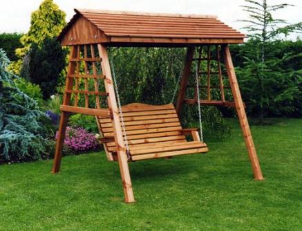 Wooden Garden Swing