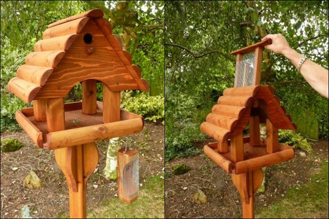 Wooden Bird Table