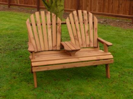 Wooden Conversation Seat