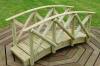 5ft Rustic low rail garden bridge (unstained)