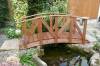 6ft Europa low rail wooden garden bridge