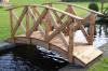 8ft Classica high rail wooden pond bridge 