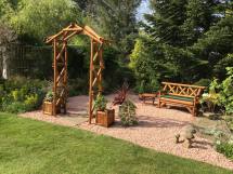 Rustic Rose Garden Arch