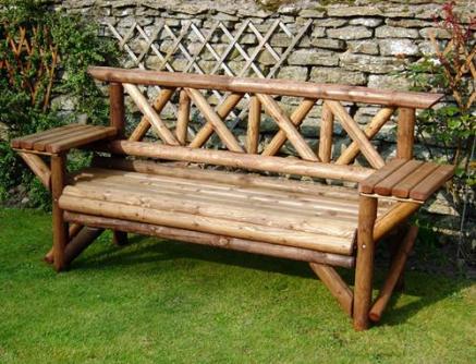 Rustic Table Garden Seat