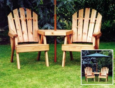 Fanback Garden Conversation Seat