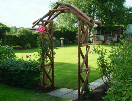 Rustic Rose Garden Arch
